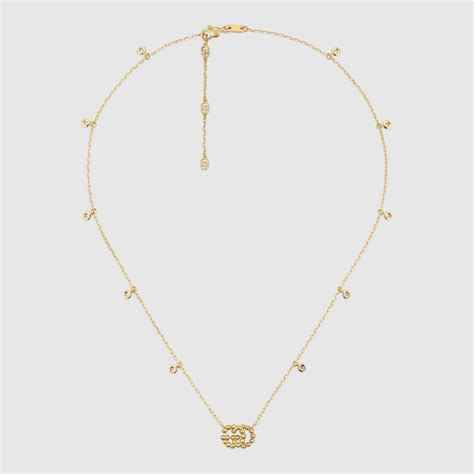 GG Running Necklace with Diamond Accent by Gucci 